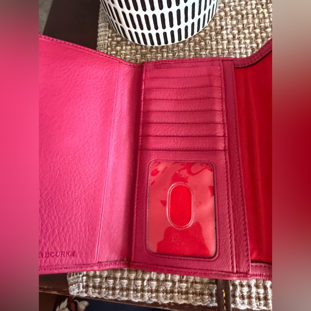 Dooney & Bourke Samba rosy pink wallet with charm - Picture 6 of 16